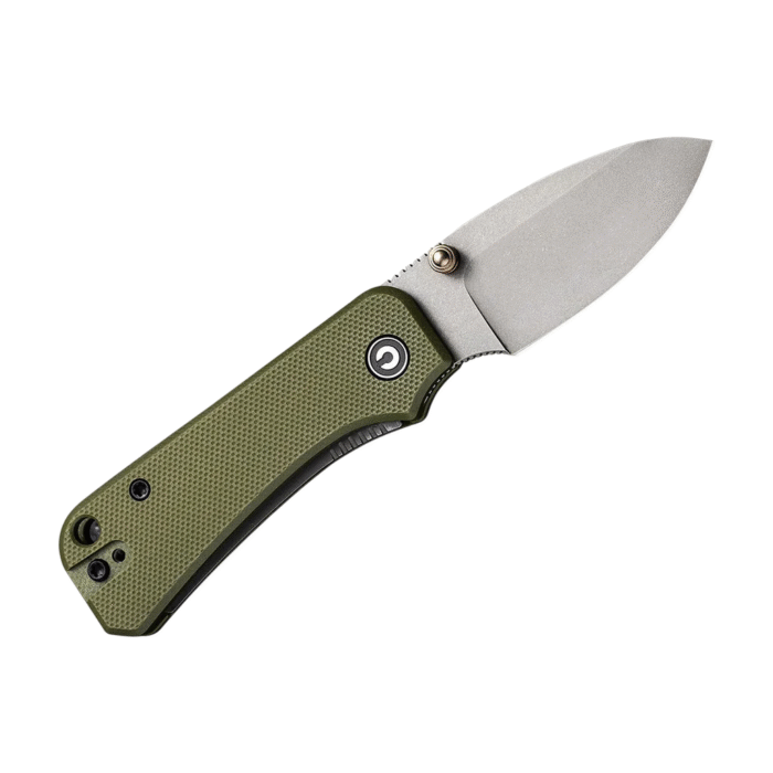CIVIVI Baby Banter Green G10 Handle Gray Stonewashed Nitro-V Blade Model: C19068S-5 - Image 3