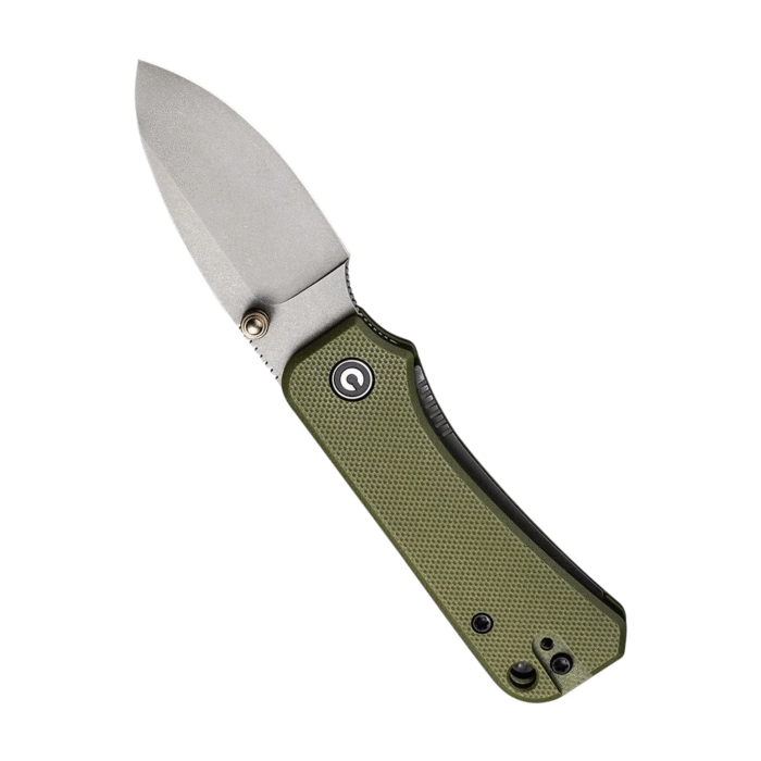 CIVIVI Baby Banter Green G10 Handle Gray Stonewashed Nitro-V Blade Model: C19068S-5 - Image 4