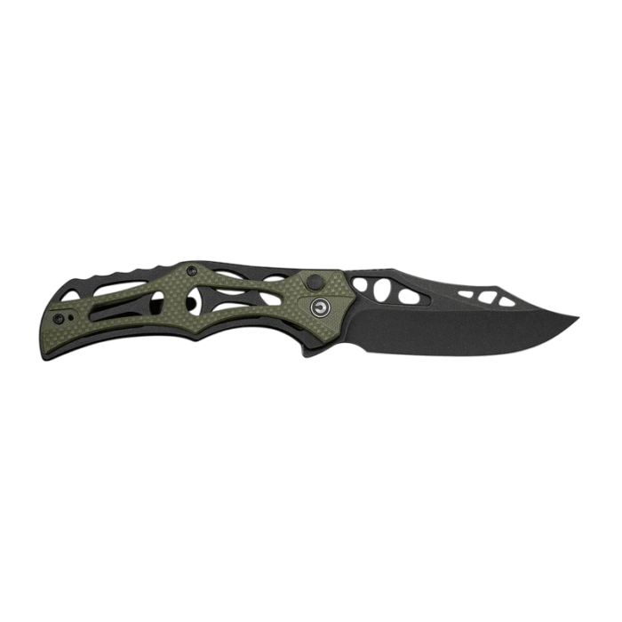 CIVIVI Biophase  Black Aluminum With OD Green Coarse G10 Handle Black Stonewashed Nitro-V Blade Model: C23083C-2 - Image 2