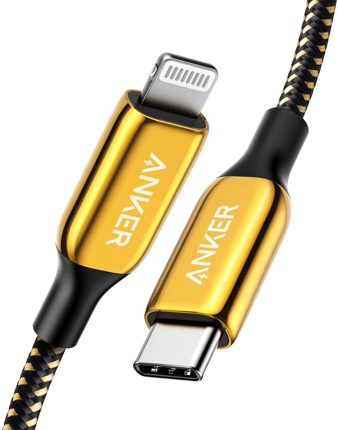 Anker golden age of charging 24K gold plated USB-C to lightning. Model : A8843