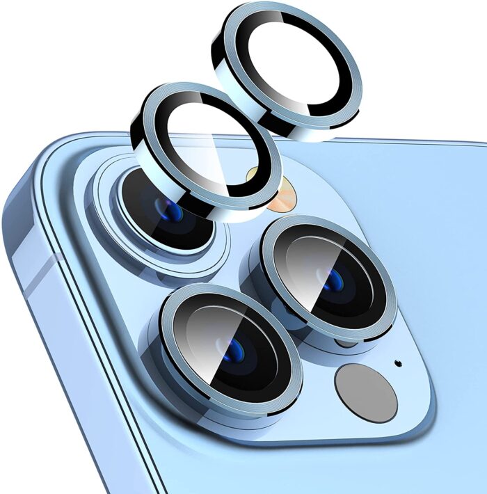 Usams metal camera lens glass film for iP 13 pro max. Model : BH791JTT04.