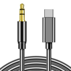 JBQ Type-C to 3.5 AUX Audio Adapter Cable 1000mm Length. Model : TC-10.