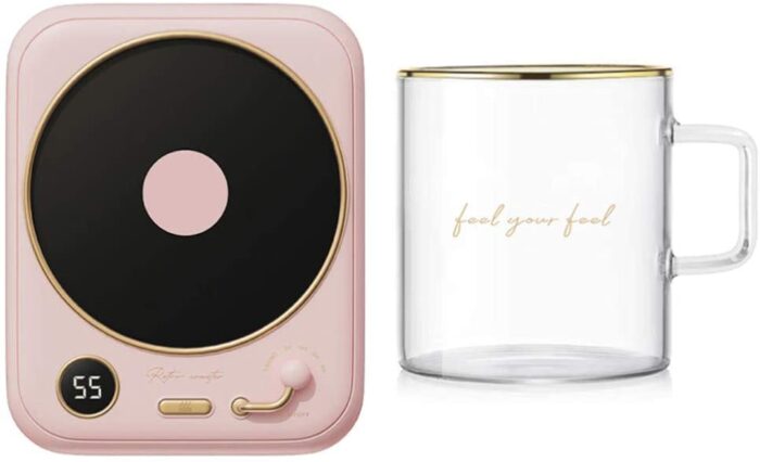 Maoxin Retro Digital Tube Display Cup Warmer intelligent Heating Coaster. Model : Q42.