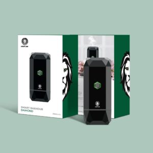 Green Lion Smart Bakhour Daimond Mini Incense Burner 2500mAh Color Black. Model : GNSBKURDMINIBK