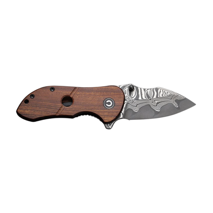 CIVIVI Gordo  Guibourtia Wood Handle Damascus Blade Model: C22018C-DS1 - Image 4