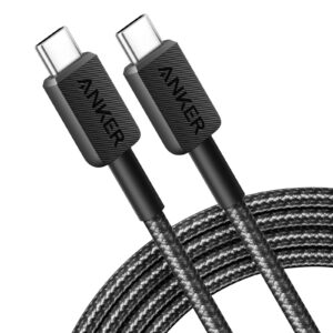 Anker 322 USB-C to USB-C Cable (6ft Braided). Model : A81F6H11