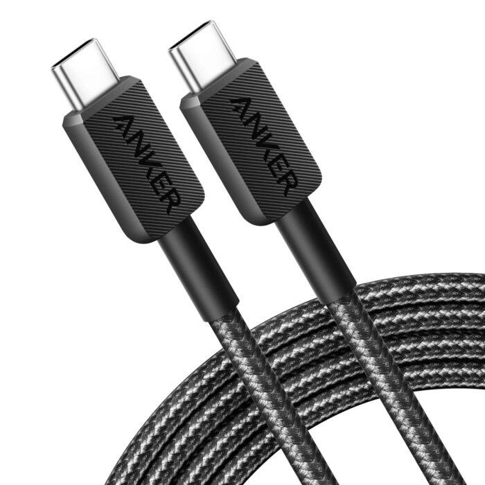 Anker 322 USB-C to USB-C Cable (6ft Braided). Model : A81F6H11