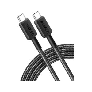 Anker 322 USB-C to USB-C Cable (3ft Braided) Color Black. Model : A81F5H11