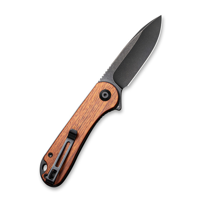 Civivi Elementu m Cuibourtia Wood Handle Black Stonewashe d D2 Blade Model : C907U
