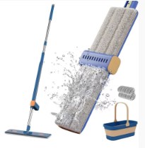 Magic Flat Floor Mop With Squeeze Bucket Sets