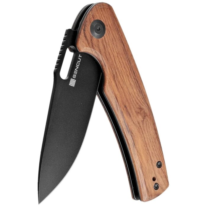 Sencut Vesperon Guibourtia Wood Handle Black 9Cr18MoV Blade Model : S20065-4