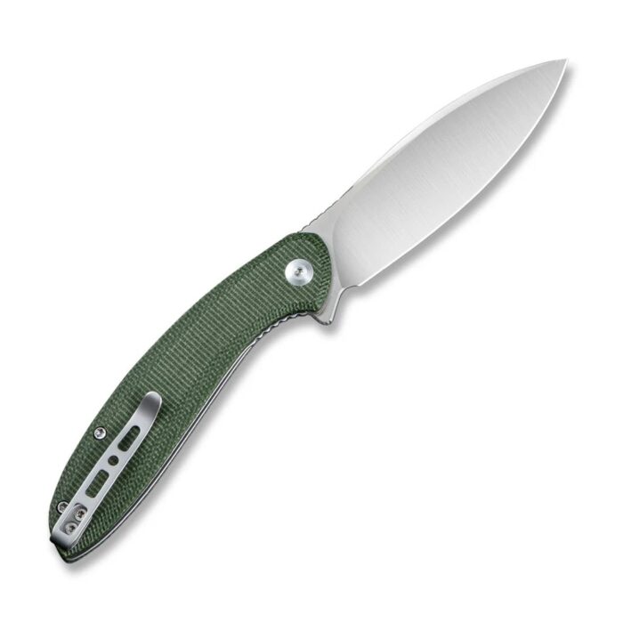 Sencut Discontinued San Angelo Green Micarta Handle Satin Finished 9Cr18MoV Blade Model : S21003-3