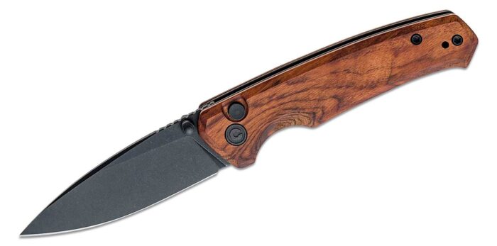 Civivi Altus Cuibourtia Wood Handle Black Stonewashe d Nitro-V Blade Model: C20076-3