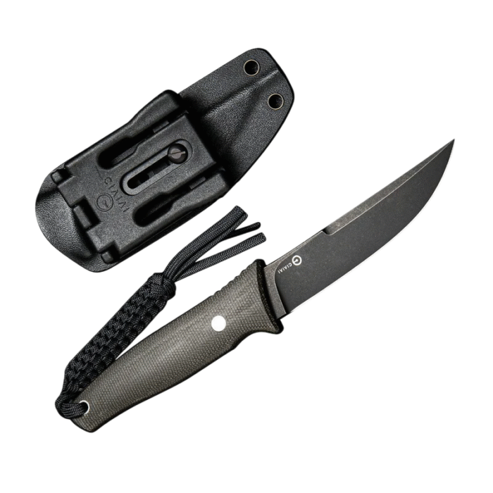 CIVIVI Tamashii  Dark Green Micarta handle Black Stonewashe d D2 Blade Model: C19046-4 - Image 3