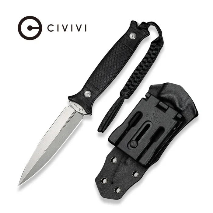 CIVIVI Perfrico Milled Black G10 Handle Satin Finished 14C28N Blade  Model: C23026-1