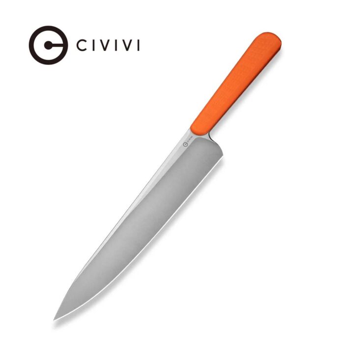 CIVIVI Cibus Milled Orange G10 Handle Satin Finished 14C28N Blade Model C23048-3