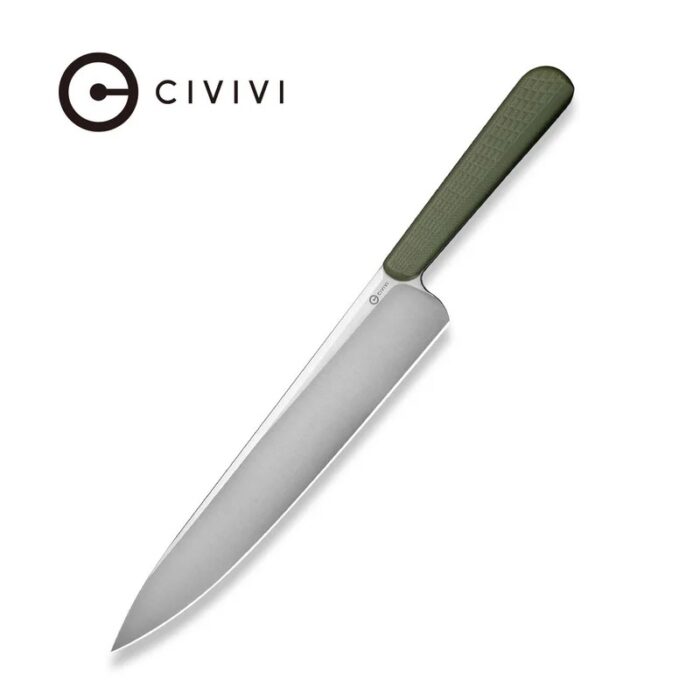 CIVIVI Cibus Milled OD Green G10 Handle Satin Finished 14C28N Blade Model C23048-2
