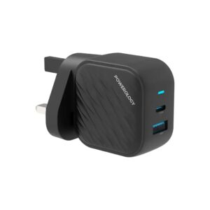 Powerology PD 45W Gan Dual - Port Wall Charger Model : PWCUQC036