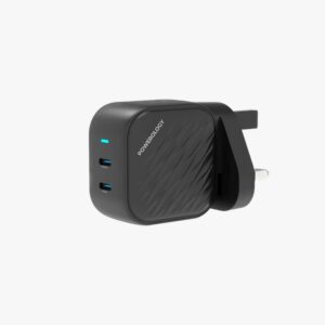 Powerology PD 45W Gan Dual - USB - C Charger Model : PWCUQC035
