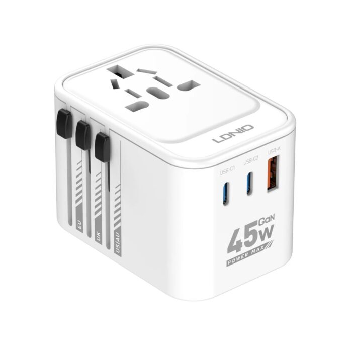 LDNIO The Fast Charging Expert Adapter PD + QC 3.0 Super Fast Charging Gan 45W Quick Charge
