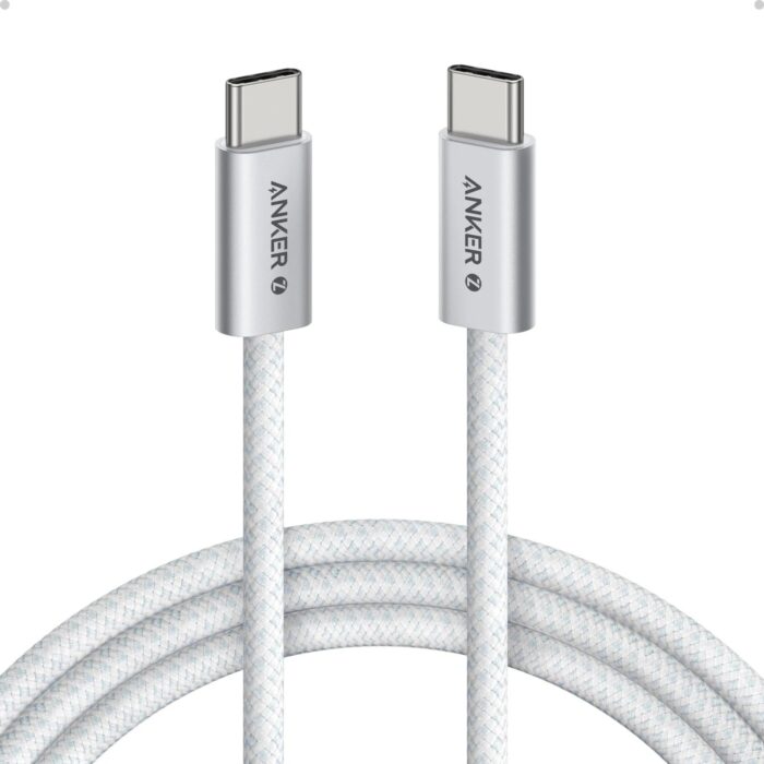 Anker Zolo USB - C To USB - C Data Cable ( 1.5M - 240W - 1.25W ) Colour White Model : A8060P21