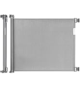 Retractable Safety Gate Color. White & Black