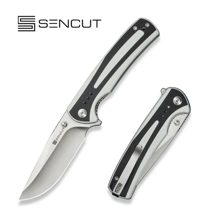 SENCUT Regnator White / Black G10 Handle Satin Finished 9Cr18MoV Blade Model: S24057-3