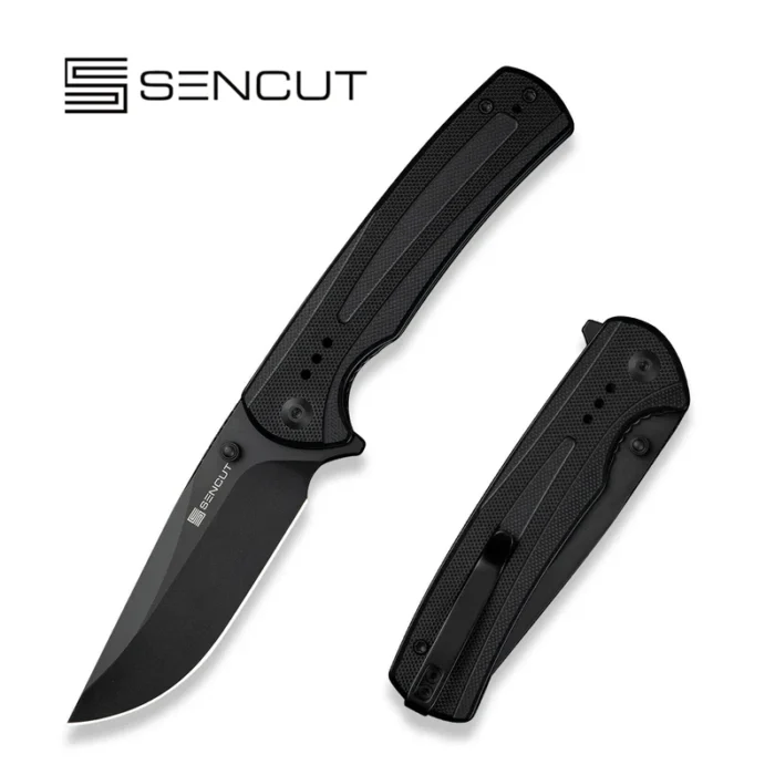 SENCUT Regnator Black G10 Handle Black 9Cr18MoV Blade Model: S24057-1