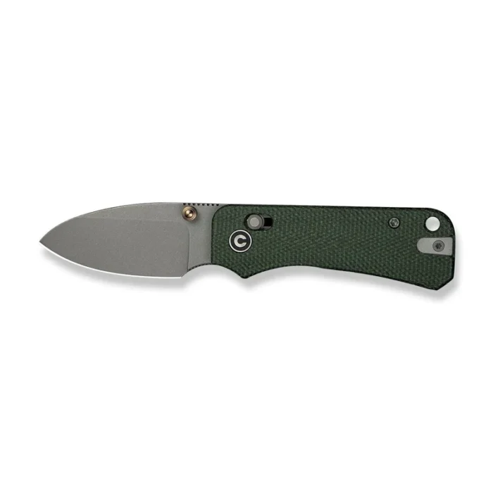 CIVIVI Baby Banter 2 Green Canvas Micarta Handle Gray Stonewashed Nitro-V Blade Model : C23074-3