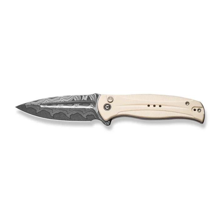 CIVIVI Incindie Ivory G10 Handle Damascus Blade Model:  C23053-DS1