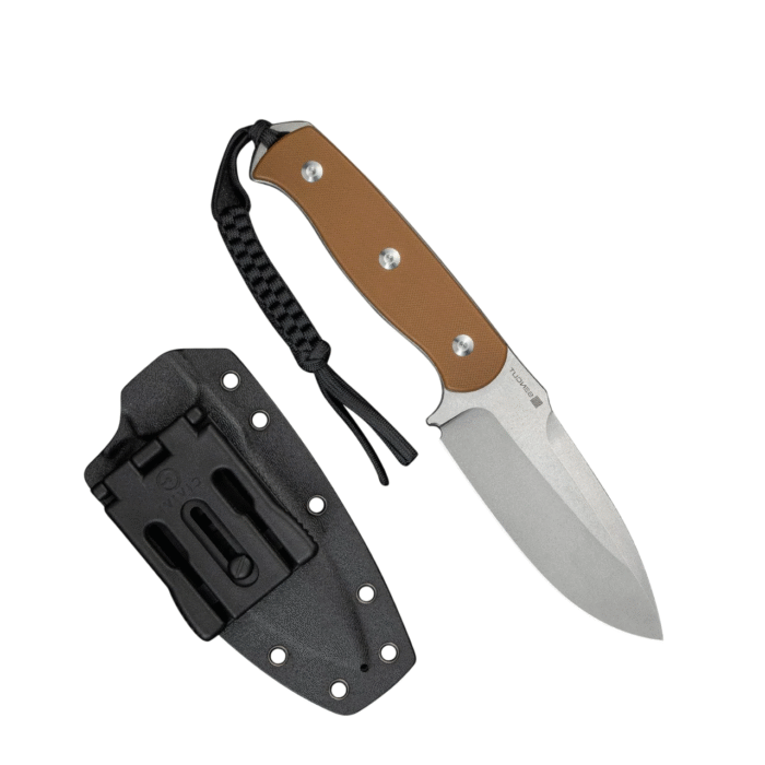 SENCUT  Toxodon Brown G10 Handle Stonewashed 9Cr18MoV Blade Model:  S24036-3 - Image 4