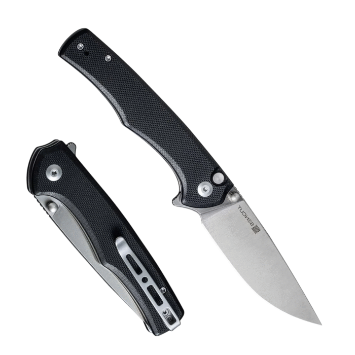 SENCUT Crowley Black G10 Handle Satin Finished D2 Blade Model: S21012-4 - Image 4
