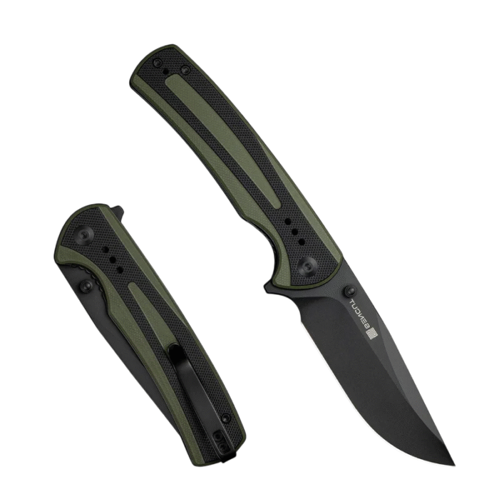 SENCUT Regnator Green / Black G10 Handle Black 9Cr18MoV Blade Model: S24057-2 - Image 4