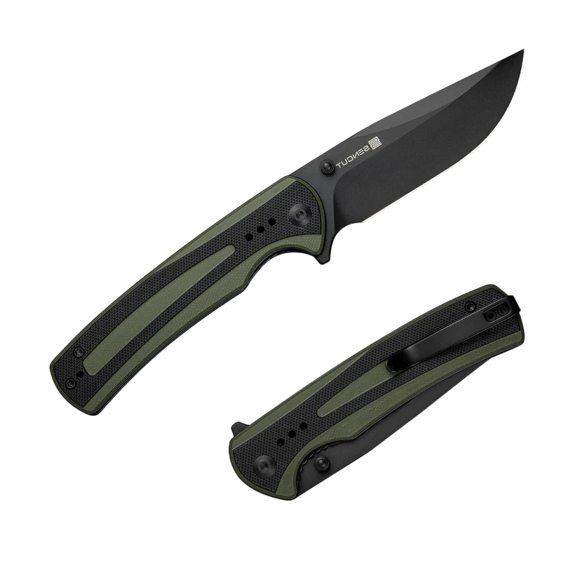 SENCUT Regnator Green / Black G10 Handle Black 9Cr18MoV Blade Model: S24057-2 - Image 3