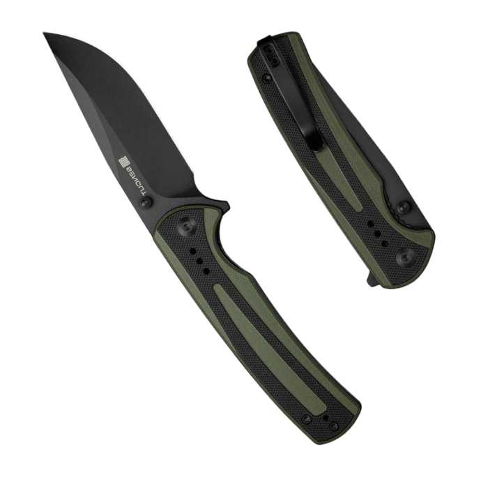 SENCUT Regnator Green / Black G10 Handle Black 9Cr18MoV Blade Model: S24057-2 - Image 2