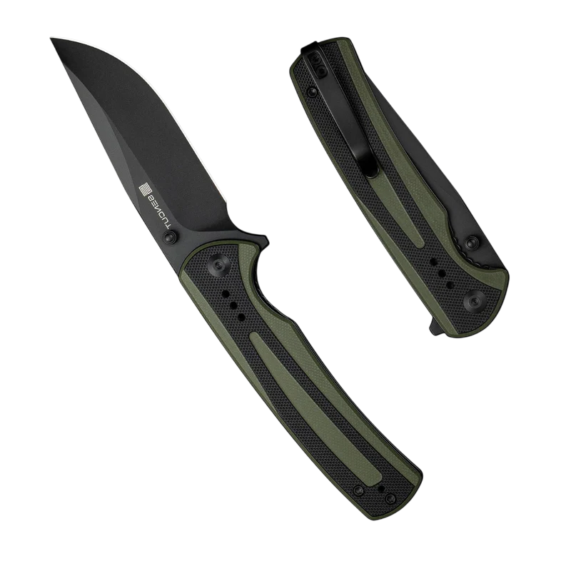 SENCUT Regnator Green / Black G10 Handle Black 9Cr18MoV Blade Model: S24057-2 - Image 2