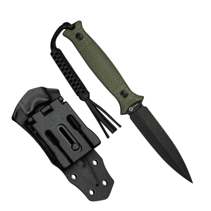 CIVIVI Perfrico   Milled OD Green G10 Handle Black Stonewashe d 14C28N Blade Model: C23026-2 - Image 4