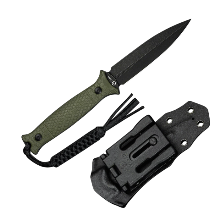 CIVIVI Perfrico   Milled OD Green G10 Handle Black Stonewashe d 14C28N Blade Model: C23026-2 - Image 3