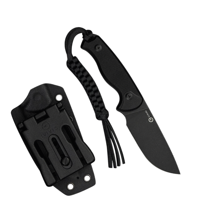 CIVIVI  Timberbark  Black G10 Handle Black Stonewashe d 14C28N Blade Model:C23094-1 - Image 4