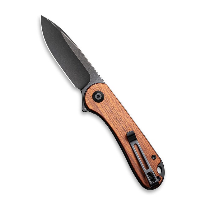 Civivi Elementu m Cuibourtia Wood Handle Black Stonewashe d D2 Blade Model : C907U - Image 2