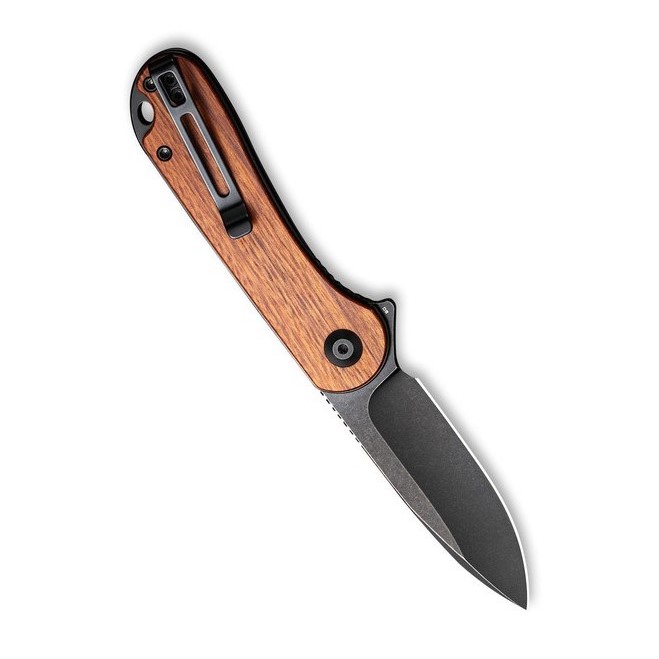 Civivi Elementu m Cuibourtia Wood Handle Black Stonewashe d D2 Blade Model : C907U - Image 4