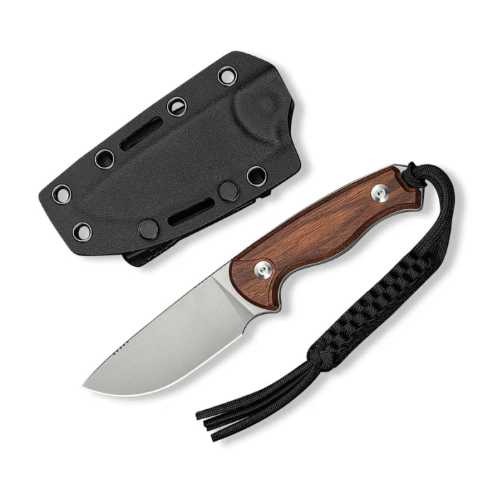 CIVIVI Timberbark Guibourtia Wood Handle Satin Finished 14C28N Blade Model: C23094-4 - Image 3