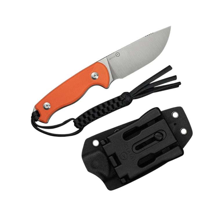 CIVIVI Timberbark Orange G10 Handle Satin Finished 14C28N Blade  Model: C23094-2 - Image 3