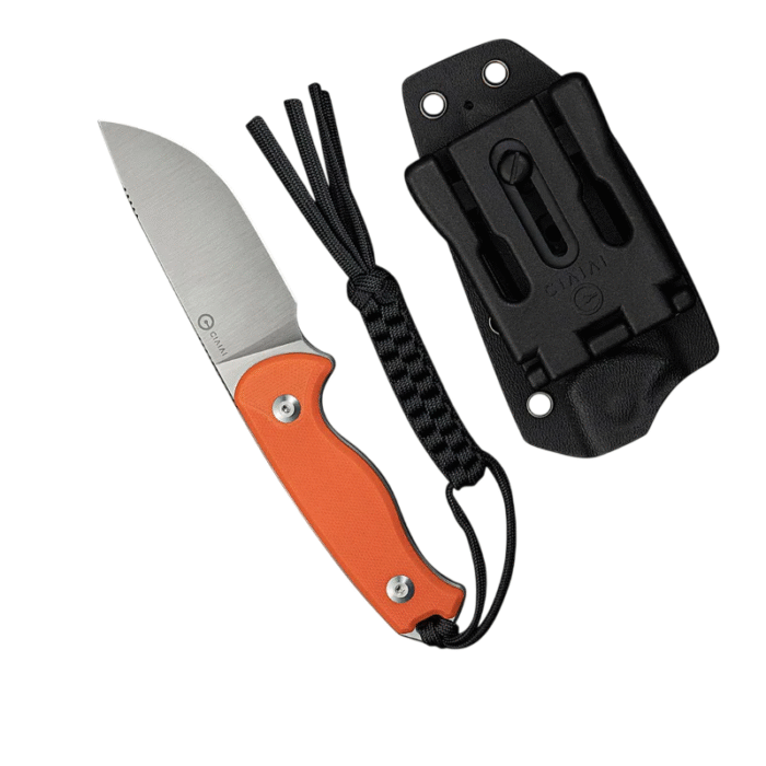 CIVIVI Timberbark Orange G10 Handle Satin Finished 14C28N Blade  Model: C23094-2 - Image 4