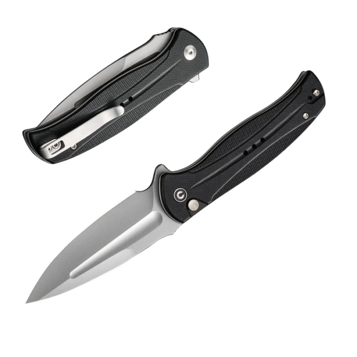 CIVIVI Incindie Black G10 Handle Stonewashed 14C28N BladeBlack G10 Handle Stonewashed 14C28N Blade Model:  C23053-3 - Image 3