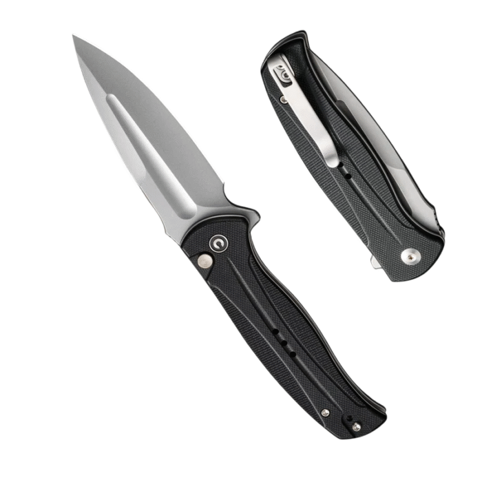 CIVIVI Incindie Black G10 Handle Stonewashed 14C28N BladeBlack G10 Handle Stonewashed 14C28N Blade Model:  C23053-3 - Image 4