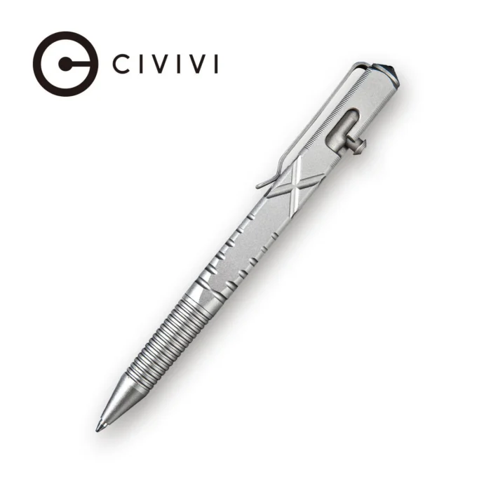 CIVIVI  C-Quill Gray Hard Anodized Aluminum Pen Model:  CP-01A