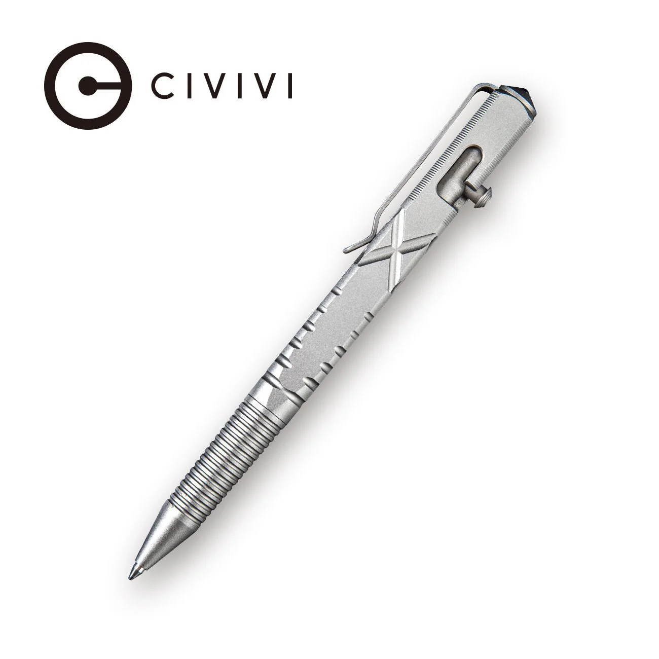 CIVIVI  C-Quill Gray Hard Anodized Aluminum Pen Model:  CP-01A