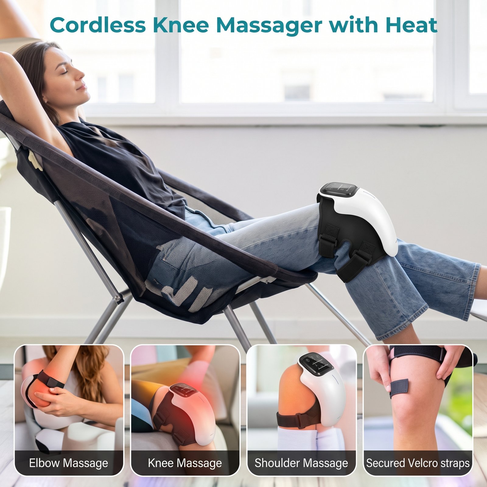 Knee Massager Wireless Relaxing Massage Knee. Model : ST-1101A - Image 5
