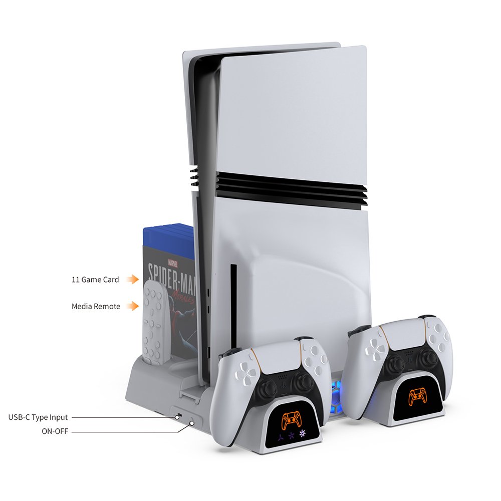 Dobe Multifunctional Cooling Charging Dock For P-5/New P-5. Model : TP5-3532B White - Image 3